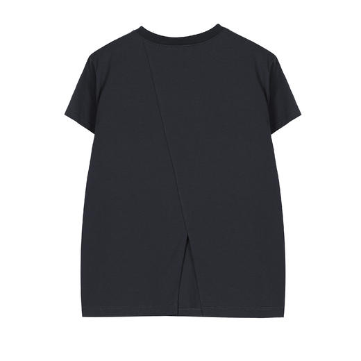 后背开衩短款T恤 商品图1