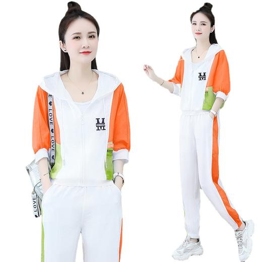 宽松透气撞色减龄潮流运动裤两件套AHM-wxbfb5045 商品图4