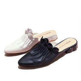 西村名物春夏新品优雅职业仙女花瓣鞋半拖X20AH10141