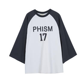 宽松拼色肥袖T恤