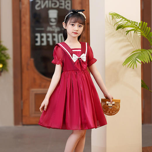 学院风新款洋气儿童时髦裙童装 XW-9932 商品图3