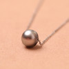 美裕 【顺景】【知顺】银925大溪地黑珍珠吊珠链8-8.5mm黑 105626 商品缩略图8
