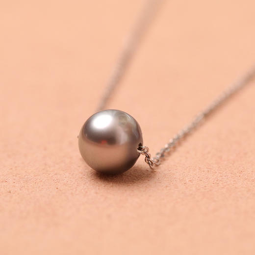 美裕 【顺景】【知顺】银925大溪地黑珍珠吊珠链8-8.5mm黑 105626 商品图8