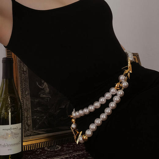 【UPKO湿漉漉的眼珍珠系列】珍珠项圈/珍珠手环/珍珠牵引链 商品图7