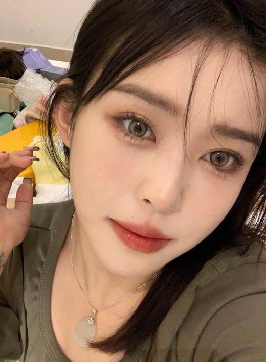 年抛 普拉棕Recolook 中直径14.2 着色13.3 (同品牌多副更划算,选款色板在详情页) 黑斑虹膜系列 棕色混血美瞳 商品图4