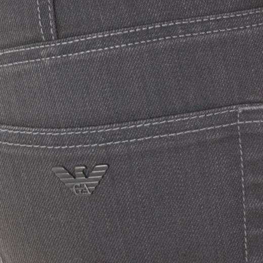 ARMANI 阿玛尼 男士棉质徽标休闲牛仔裤 灰色 S6J31 1M 32 商品图3