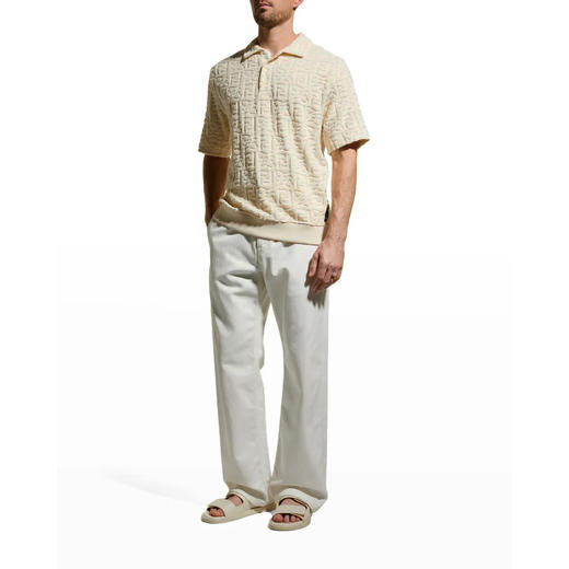 FD 夏季新款 立体提花毛圈绒 短袖POLO衫 Z-9122 商品图0