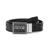 VERSACE JEANS COUTURE范思哲【22春夏新款】男士皮革可裁剪板扣式双面皮带腰带3.3cm黑色 72YA6F01 ZP102 商品缩略图0