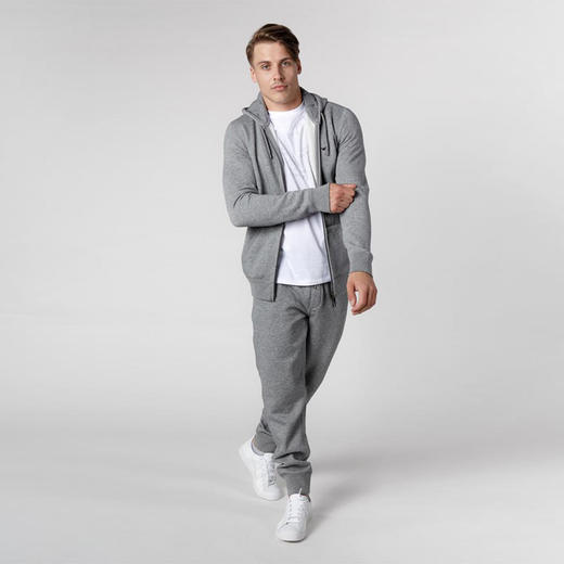 ARMANI 阿玛尼 男士棉质休闲抽绳运动裤 灰色 8N6P88 6JQDZ 3926 商品图3