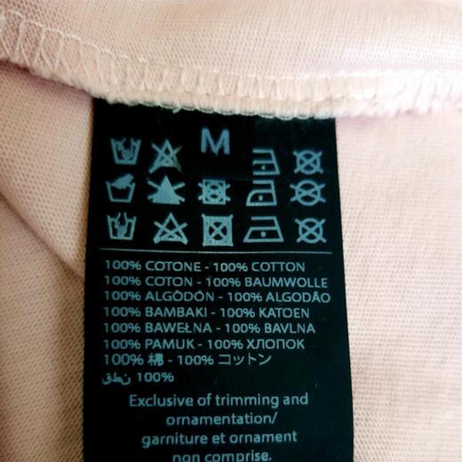 RICHMOND 女士棉质亮片字母圆领短袖T恤 粉色 RWP19299TS PINK WHITE 商品图3