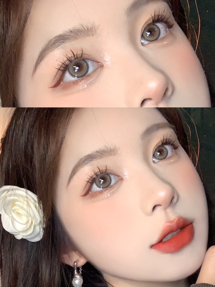 SERLTYCA年抛隐形眼镜 K3薄荷奶酪14.5mm 1副/2片-VVCON美瞳网15