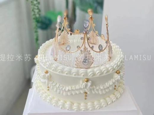 简约款复古皇冠生日蛋糕 商品图0