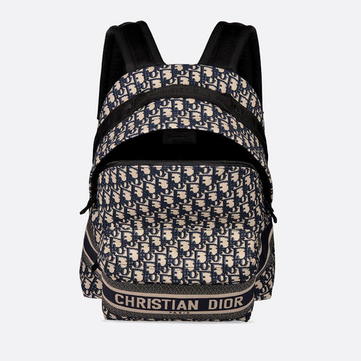 【国内现货预定】DIOR 迪奥 男女同款 DIORTRAVEL蓝色 Oblique 印花双肩旅行/背包 M6104STZQ 商品图2