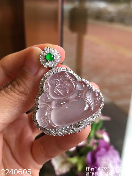 玻璃种佛公吊坠【2240605】具体价格微信咨询 商品图4