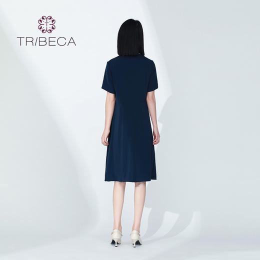 翠贝卡时尚休闲气质短袖连衣裙T22116D01L379 商品图1