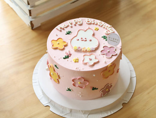 可爱手绘花花小兔 商品图0