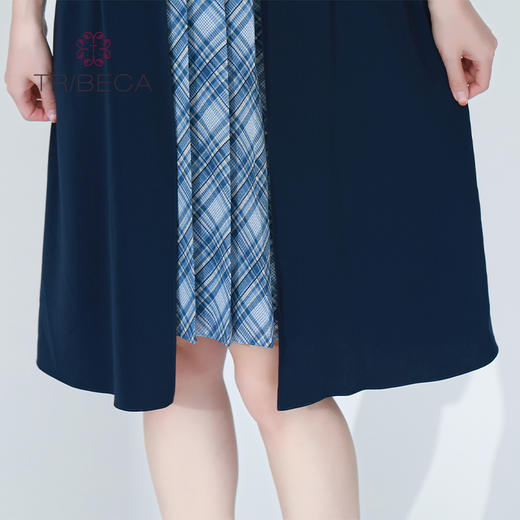 翠贝卡时尚休闲气质短袖连衣裙T22116D01L379 商品图3