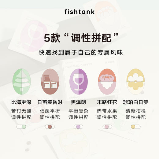 fishtank新升级调性拼配挂耳咖啡 10包装 商品图1