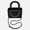 【国内现货预定】DIOR 迪奥 迷你 LADY DIOR 17x15x7cm 手袋 黑色哑光牛皮革藤格纹手提/单肩包  M0505SLOI 商品缩略图2