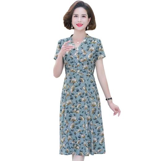 曲美丽人花连衣裙1805 商品图0