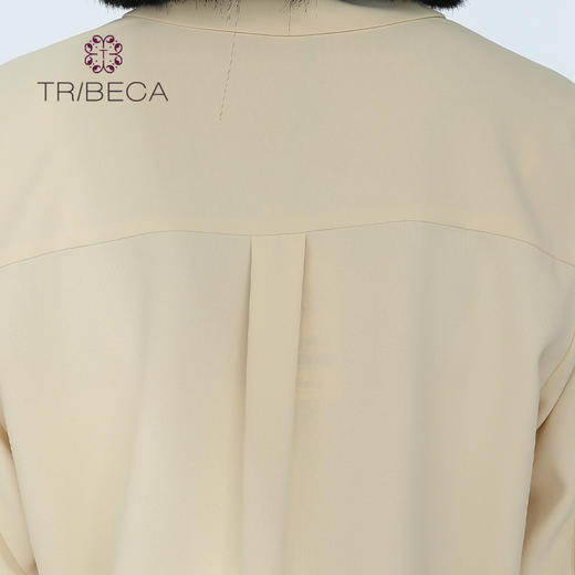 翠贝卡直筒纯色短袖衬衫T2219S03C571 商品图4