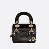 【国内现货预定】DIOR 迪奥 超迷你 LADY DIOR 手袋 12x10.2x5cm 黑色羊皮革藤格纹手提/单肩包 S0856ONGE 商品缩略图2