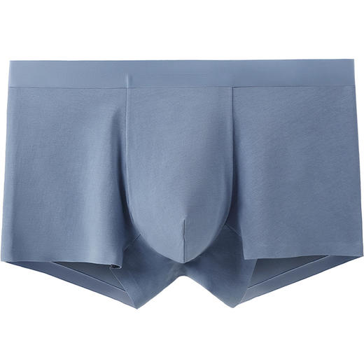 XY-1220  【1条】60支长绒棉无痕男士内裤纯色棉质中腰抗菌男士平角裤 商品图4