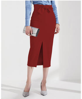 J9353764A颈袖添香夏季新款铅笔裙女士OL修身时尚半身裙包臀一步裙J9353764A