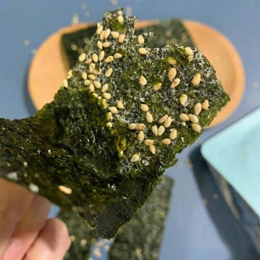 无添加剂 非油炸 芝麻夹心海苔  72g*5包 商品图2