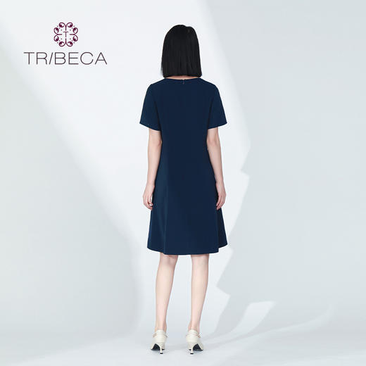 翠贝卡时尚短袖连衣裙T2216E01L380 商品图1