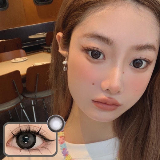 年抛 Swancon 鹅卵钻石 14.5 着色13.8 虹膜粗边黑灰 商品图0