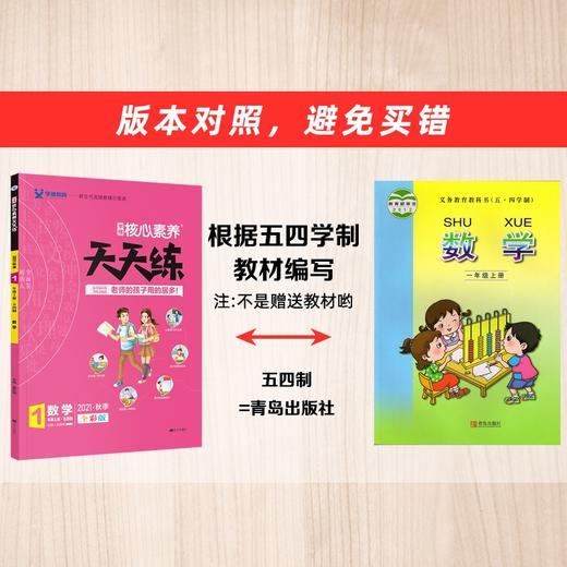 (仓发) 21秋核心素养天天练*一年级*数学 五四/南方出版社/9787550153776 商品图2