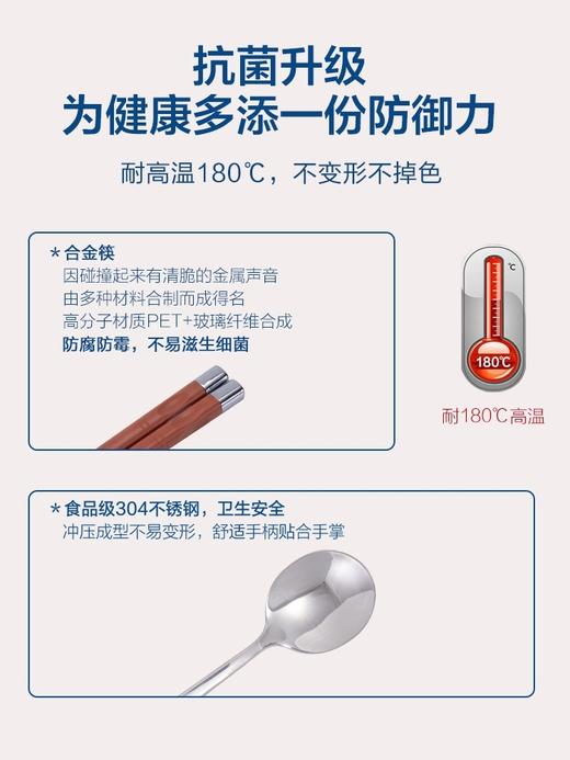 【专柜-多样屋】-四季花开安心抗菌便携筷勺二件套（带盒子） 商品图3