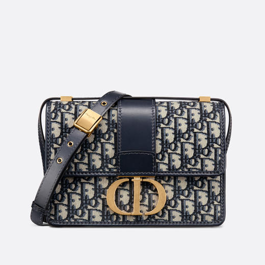 【你好展厅现货款】DIOR 迪奥 30 MONTAIGNE 手袋 蓝色 Oblique 印花单肩包 M9203UTZQ 商品图1