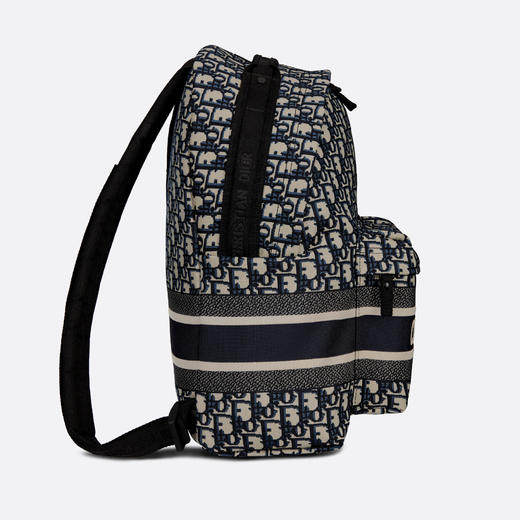 【国内现货预定】DIOR 迪奥 男女同款 DIORTRAVEL蓝色 Oblique 印花双肩旅行/背包 M6104STZQ 商品图4