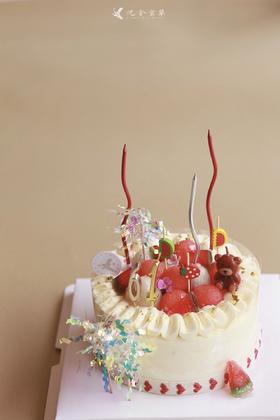 西瓜杨梅荔枝蛋糕