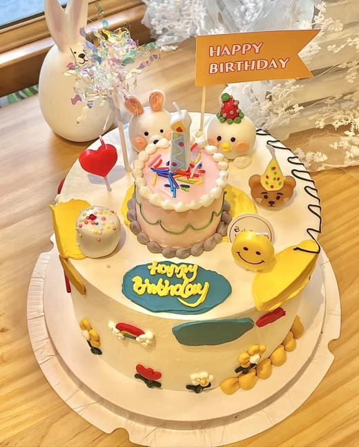 ins鸭鸭兔兔过生日 商品图0