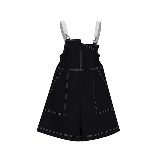 背带裤 两三事藏匿美梦 夏季新款休闲不规则撞色背带裤女高腰短裤 商品图4