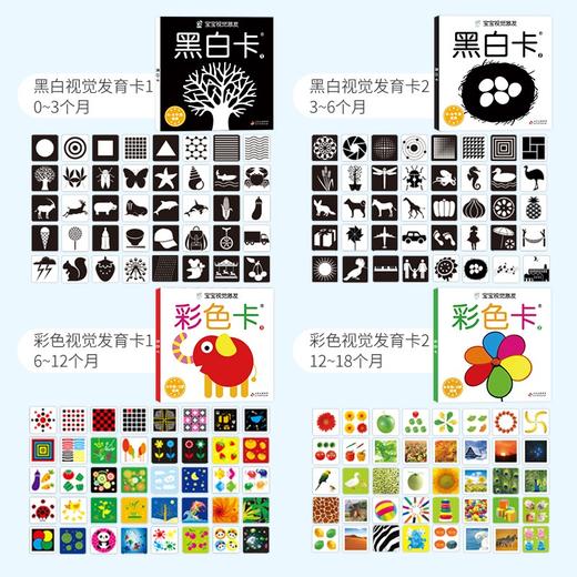 (仓发) 黑白卡专利认证 黑白卡 宝宝视觉激发卡：黑白卡2 0-1岁 0-1岁新生婴儿早教闪卡追视卡 专注三十年婴幼儿视觉研发 海润阳光/北京教育出版社/9787570430895 商品图2