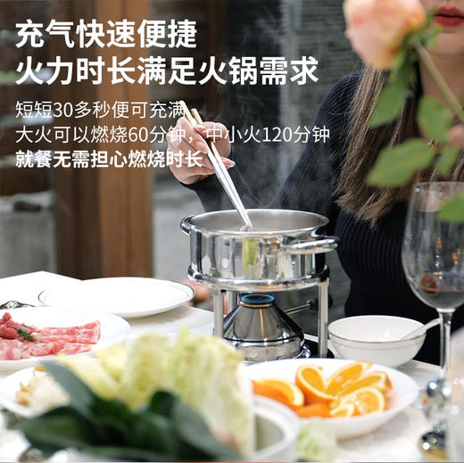 瑞士Kisag充气15cm不锈钢小火锅炉家用非电磁炉 商品图2