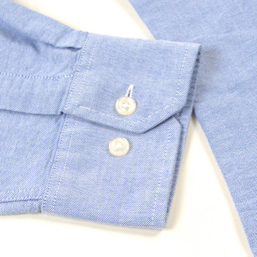 【男士纯棉衬衫】22年夏季新品男士衬衫商务通勤浅花蓝内搭上衣 商品图5