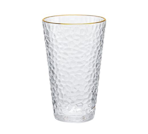 【日用百货】日式锤纹玻璃杯网红ins透明描金杯家用牛奶早餐果汁杯子 商品图4