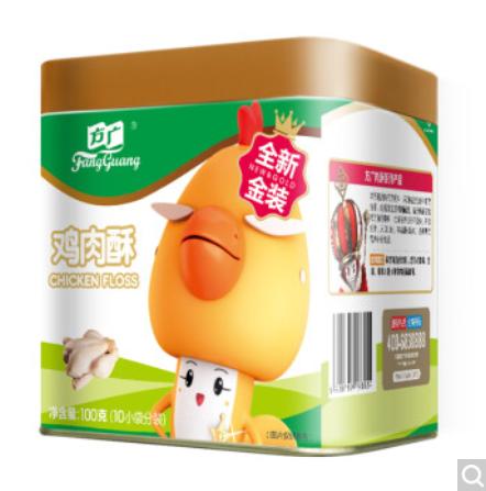 方广肉酥宝宝零食儿童肉松鸡肉酥100g/罐 商品图0