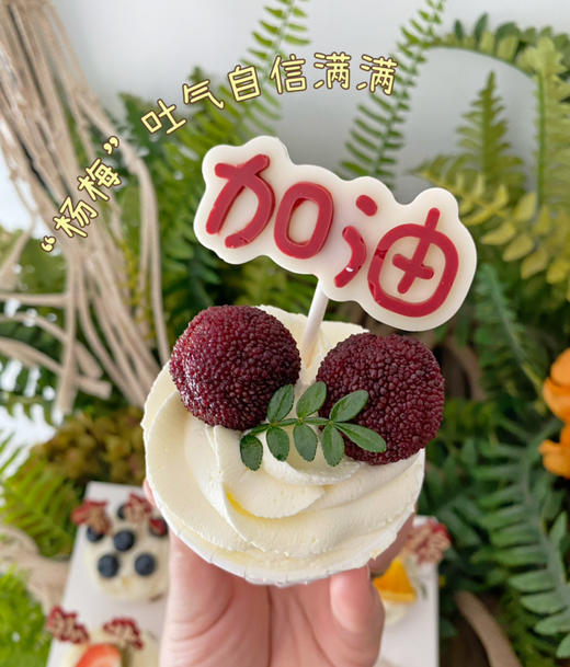 前程似锦考生杯子蛋糕，“杨梅”扬眉吐气，学业有成 商品图2