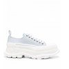 ALEXANDER MCQUEEN 亚历山大.麦昆 男士帆布 Slick Tread 系带低帮休闲运动鞋 浅蓝色 604257 W4SX1 4530 商品缩略图3