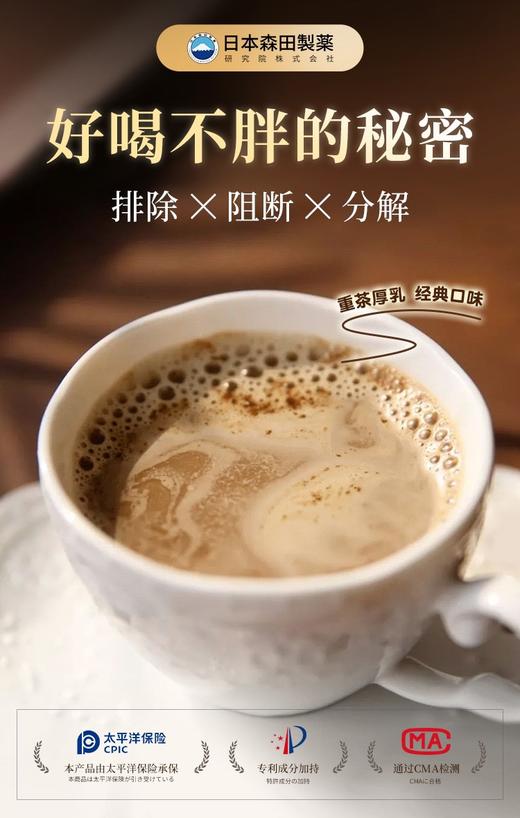 做活动【日本森田出品】 饱腹0糖代餐白芸豆奶茶 模特空姐都在喝! 商品图1