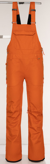 2122 686 WOMENS Black Magic Insulated Bib RED CLAY SATIN DOBBY