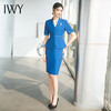 IWY/高级感西装半裙女职业气质蓝色西服职业装播音艺考主持正装工作服CS1538 商品缩略图0