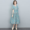 HR WH22169连衣裙碎花复古简约宽松显瘦中长裙 商品缩略图2