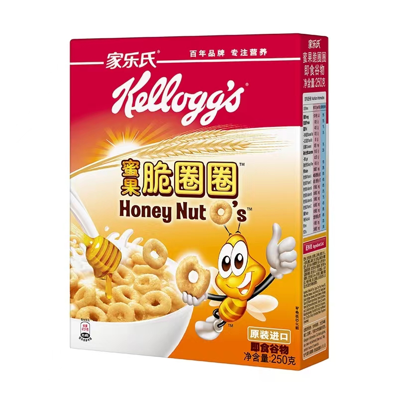 家乐氏蜜果脆圈圈 250G Kellogg's Honey Nut's